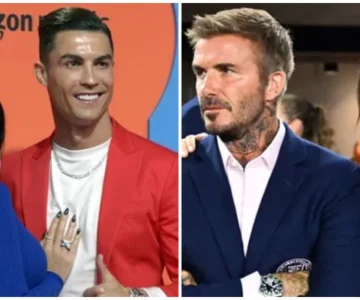 Les Beckham devant les couples de Cristiano Ronaldo et de Lionel Messi