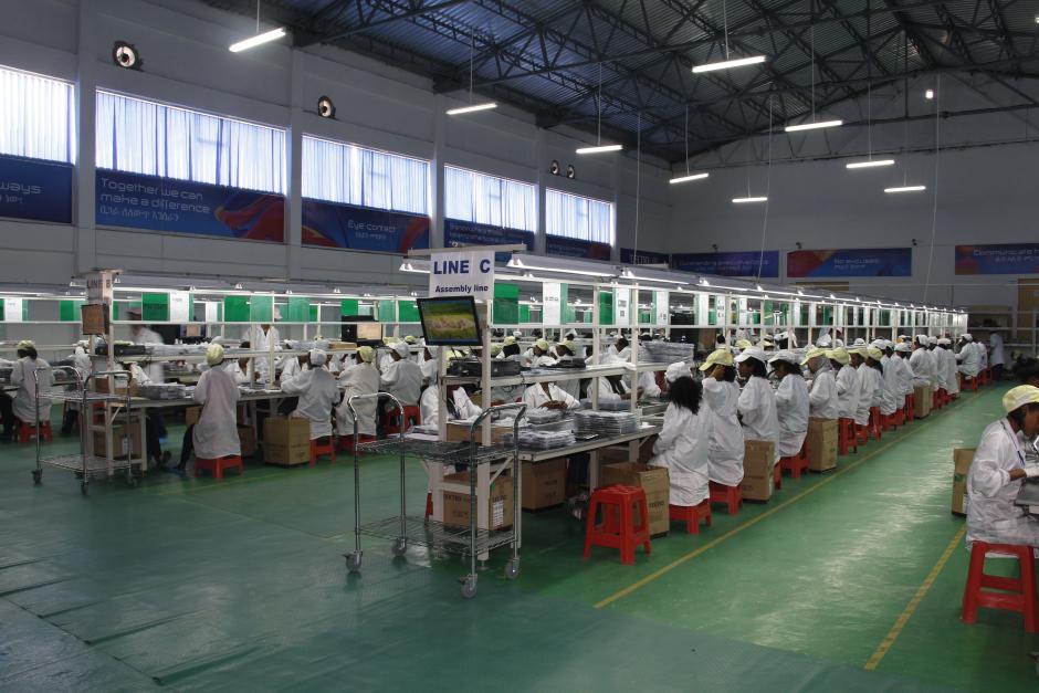 L’usine d’assemblage de Transsion (Tecno, Infinix et Itel) en Éthiopie